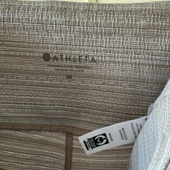 Athleta High Rise Jacquard Chaturanga Textured Leggings Grey Size Medium - Picture 3 of 14